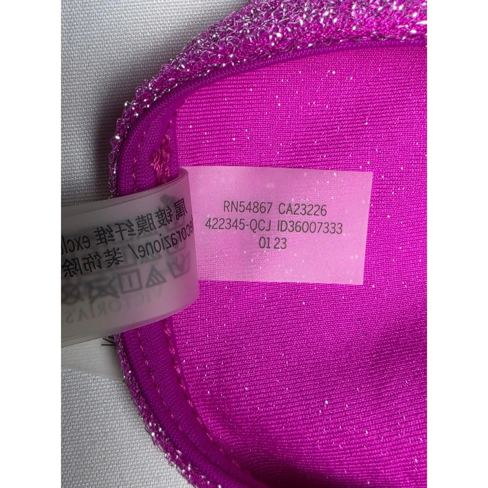 Victoria's Secret PINK Metallic Glitter Mini Skirt Magenta Pink XL 422345-QCJ